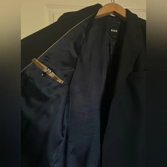 Hugo Boss "Wool-Bend Coat With Full Lining" for Men